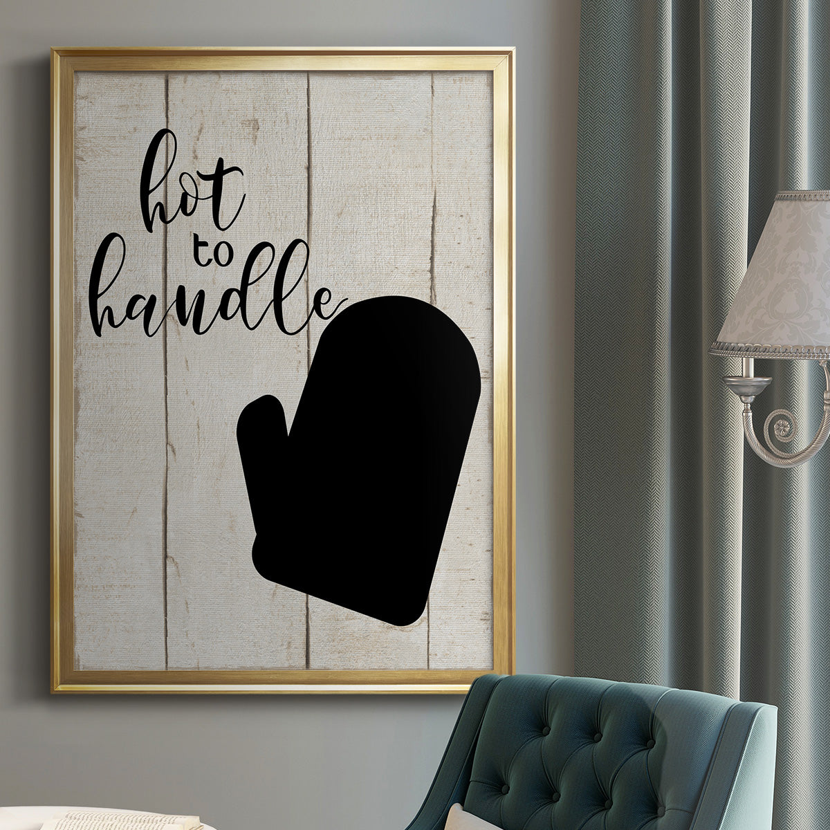 Hot To Handle - Modern Framed Canvas Print