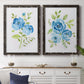 Blue Morning Bouquet I - Premium Framed Canvas 2 Piece Set - Ready to Hang