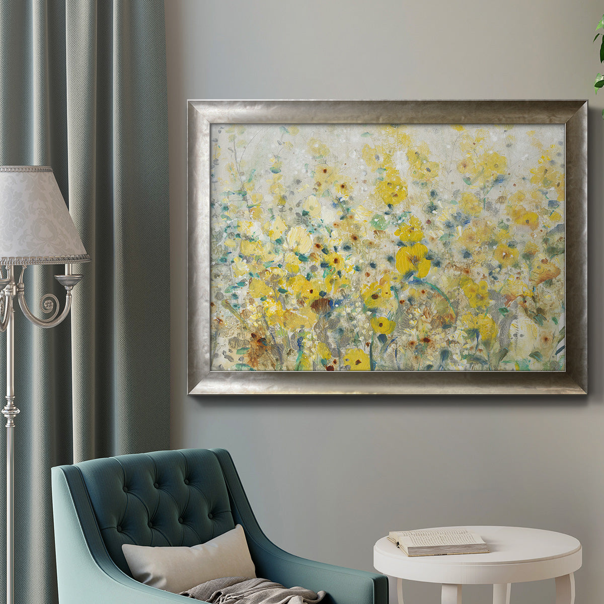 Cheerful Garden II Premium Framed Canvas- Ready to Hang