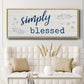 Simply Blessed - Floater Framed Canvas Print