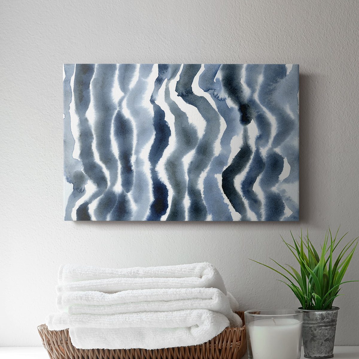 True Blue Wave II - Canvas Art Print