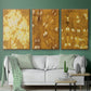 Turmeric Sunrise I - Framed Premium Gallery Wrapped Canvas L Frame 3 Piece Set - Ready to Hang