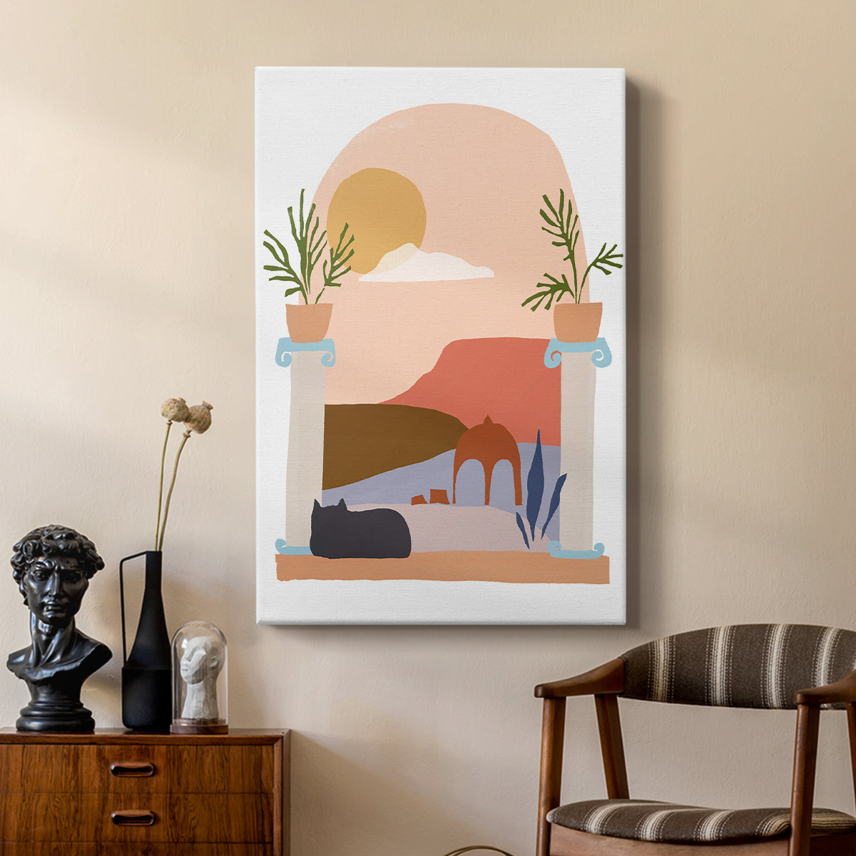 Paper Scene IV - Canvas Art Print