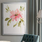 One Pink Bloom II - Modern Framed Canvas Print