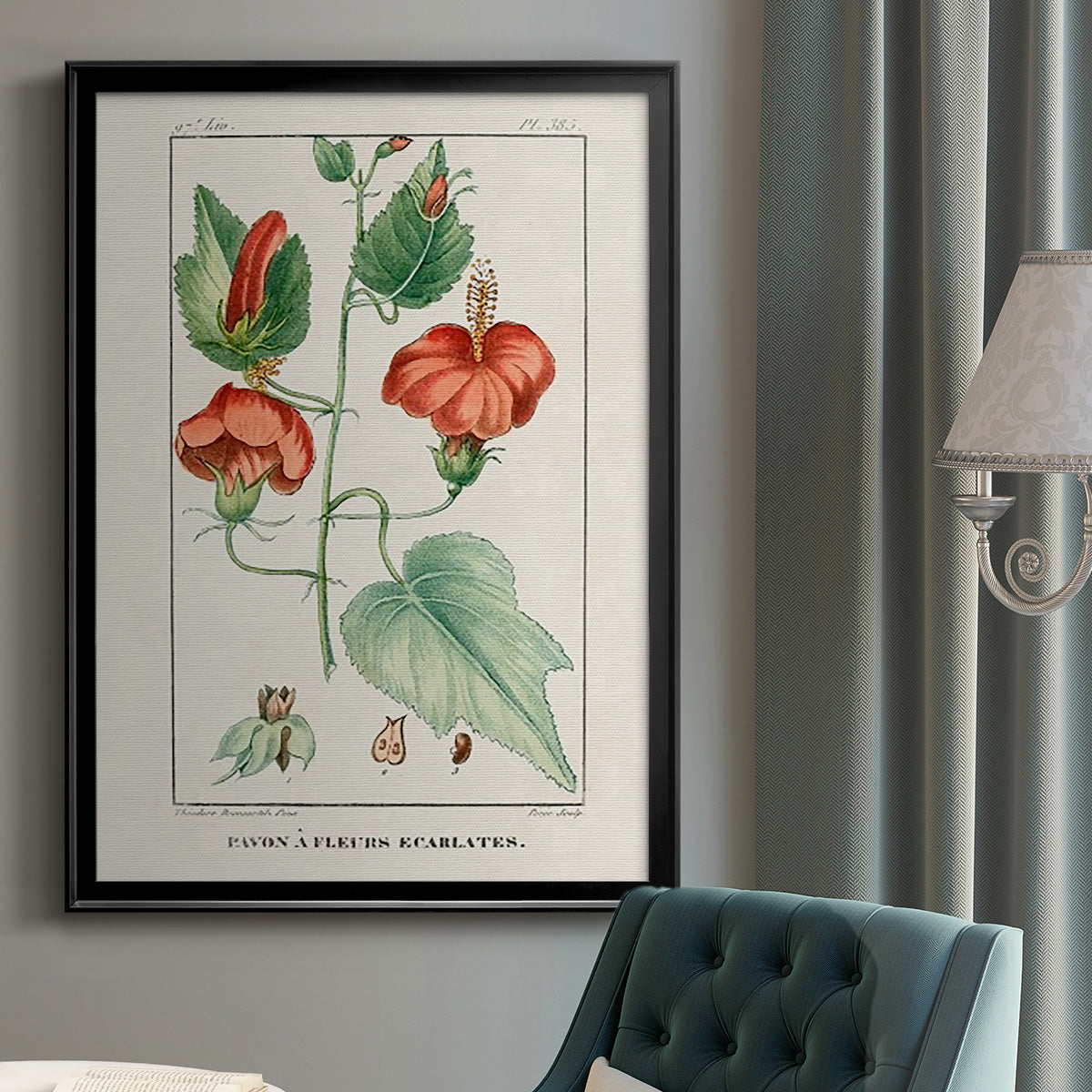 Turpin Tropical Botanicals IV - Modern Framed Canvas Print