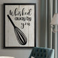 Whisked Away - Modern Framed Canvas Print