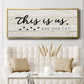 Us and Our Cat - Floater Framed Canvas Print