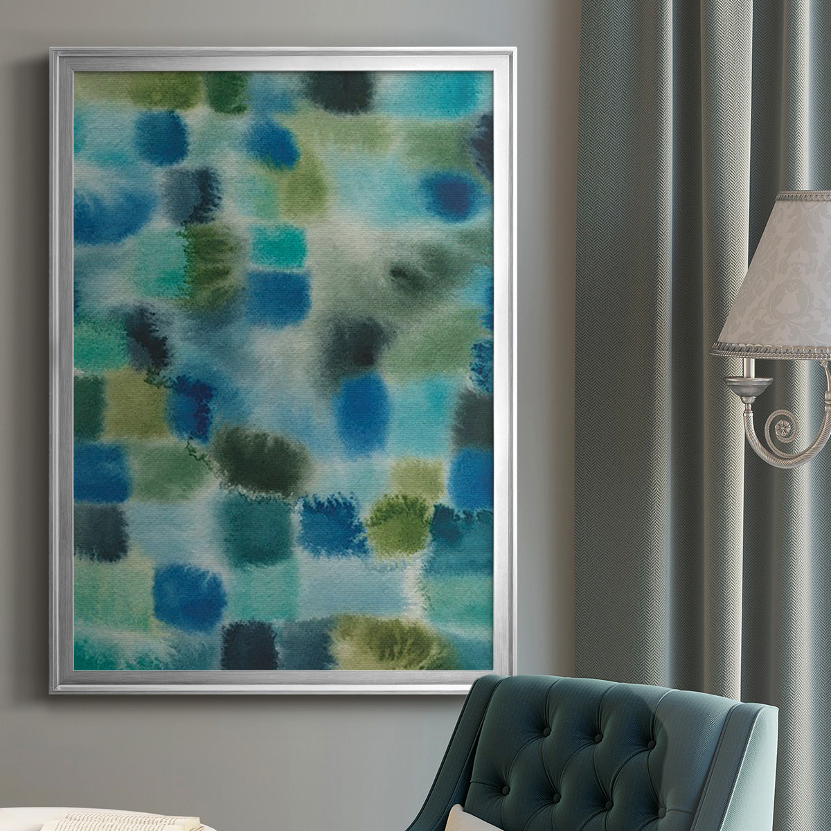 Earthy Plexus I - Modern Framed Canvas Print