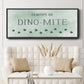Dinomite - Floater Framed Canvas Print