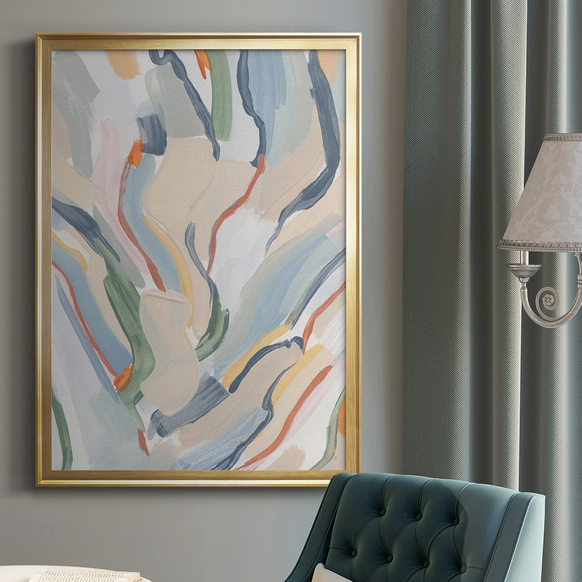 Pour Monsieur - Modern Framed Canvas Print