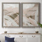 Earthtone Swipe I - Premium Framed Canvas 2 Piece Set - Ready to Hang