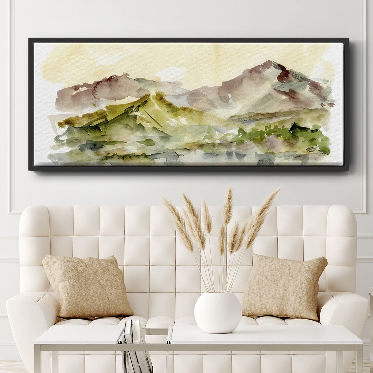 Plum Ridge II - Floater Framed Canvas Print