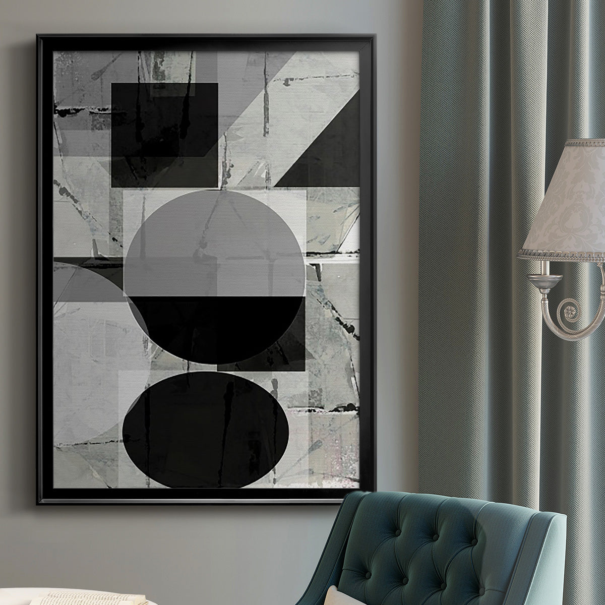 Abstract Neutrality II - Modern Framed Canvas Print