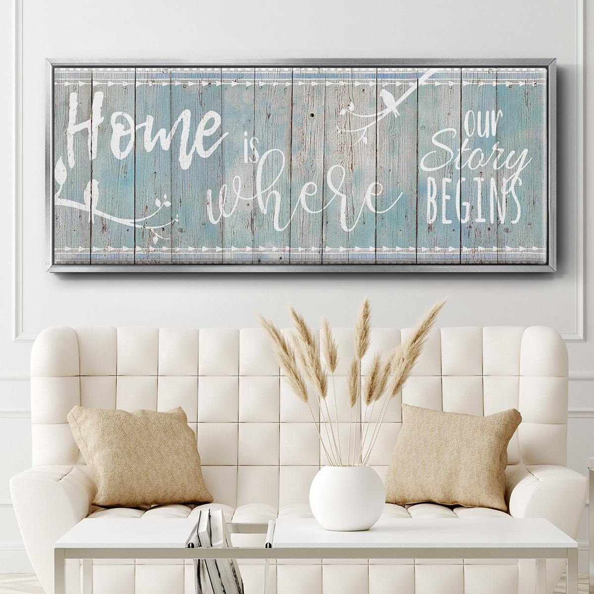 Home Story - Floater Framed Canvas Print