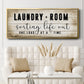 Laundry Room - Floater Framed Canvas Print