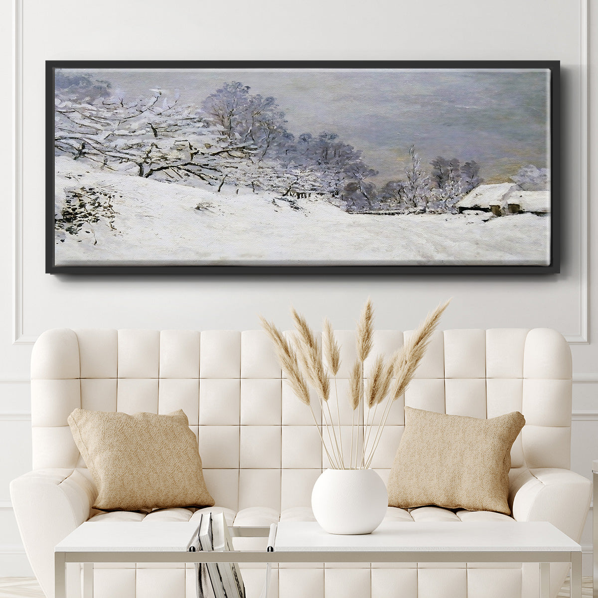 The Road in Front of Saint - Floater Framed Canvas Print