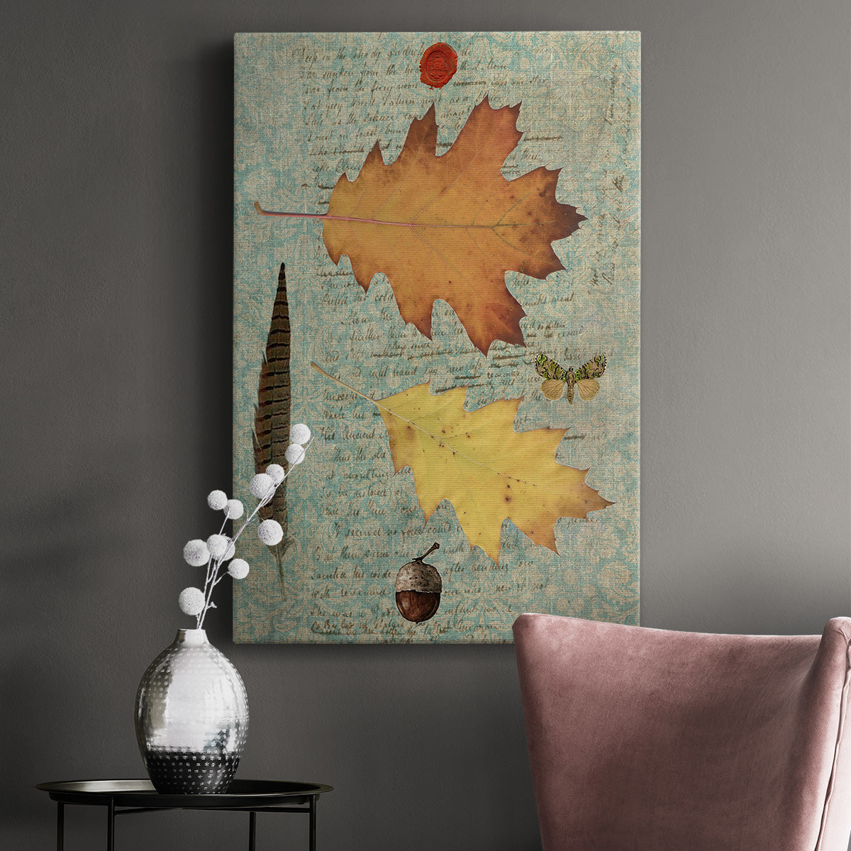 Autumn Leaf III Premium Gallery Wrapped Canvas - Ready to Hang