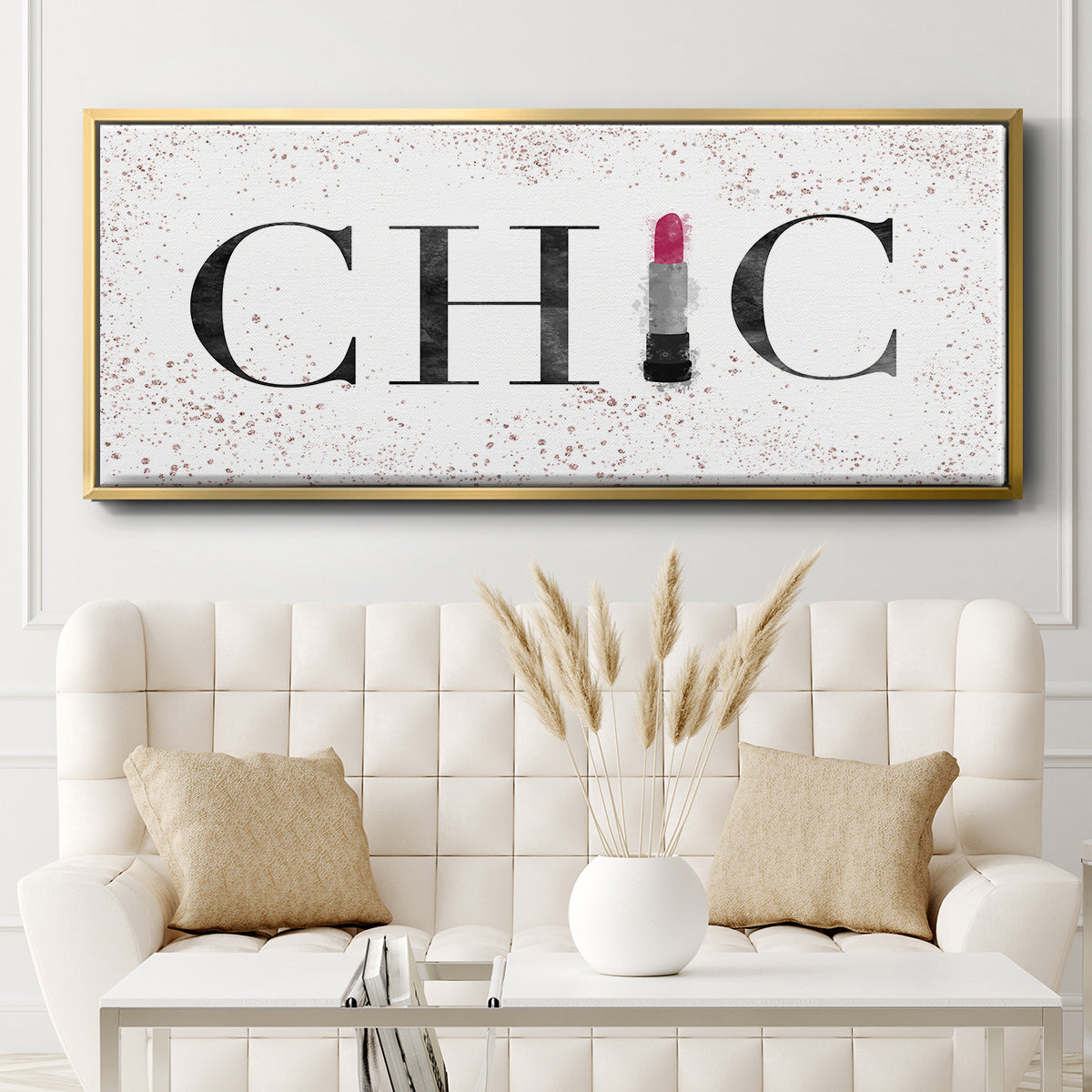 Chic - Floater Framed Canvas Print
