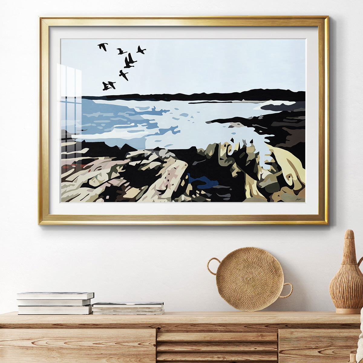 Maine Event - Modern Framed Art Print