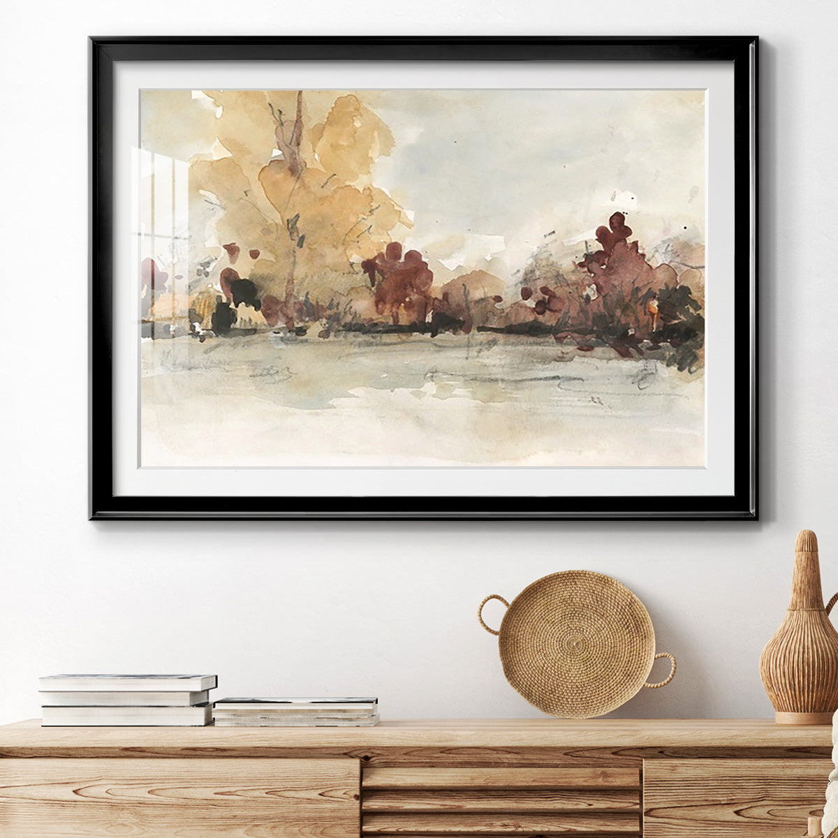 The Autumn View I - Modern Framed Art Print