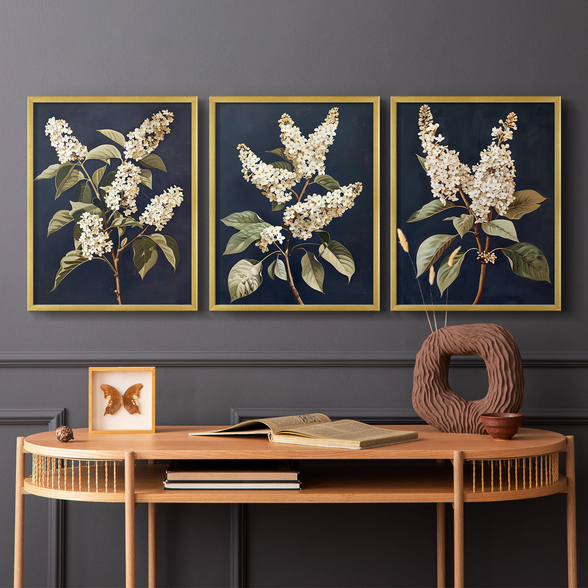 Floral Study Series LII - Restickable Framed Art Set