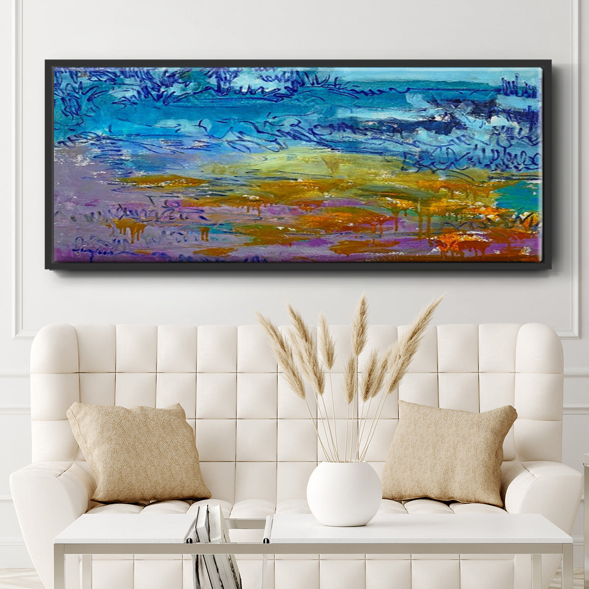 Dancing Heart - Floater Framed Canvas Print