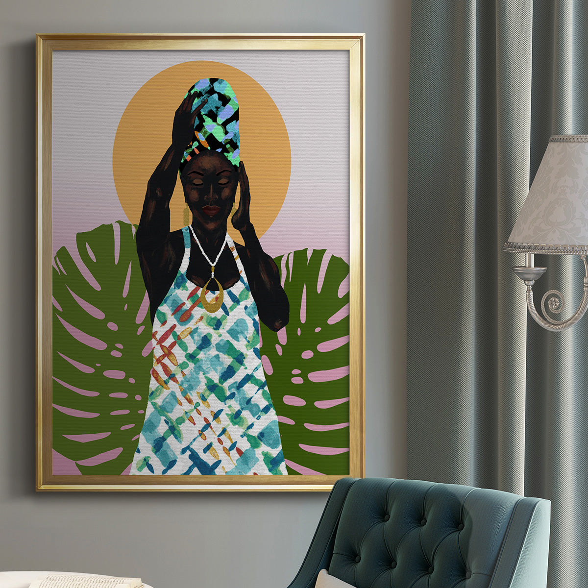 Her Faith - Modern Framed Canvas Print