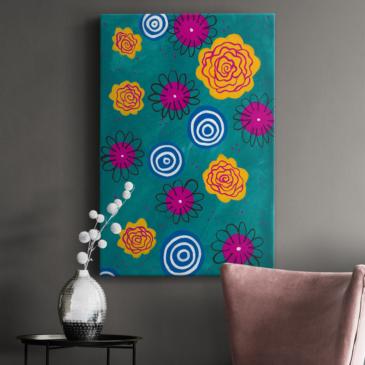 Flower Pop II - Canvas Art Print