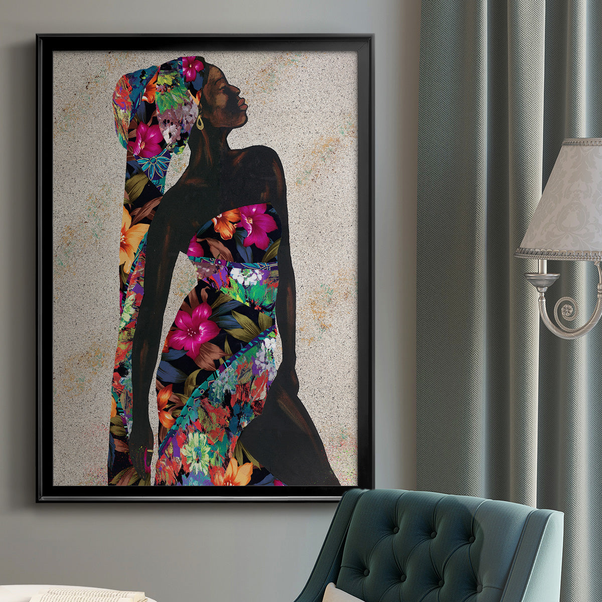 Woman Strong I - Modern Framed Canvas Print