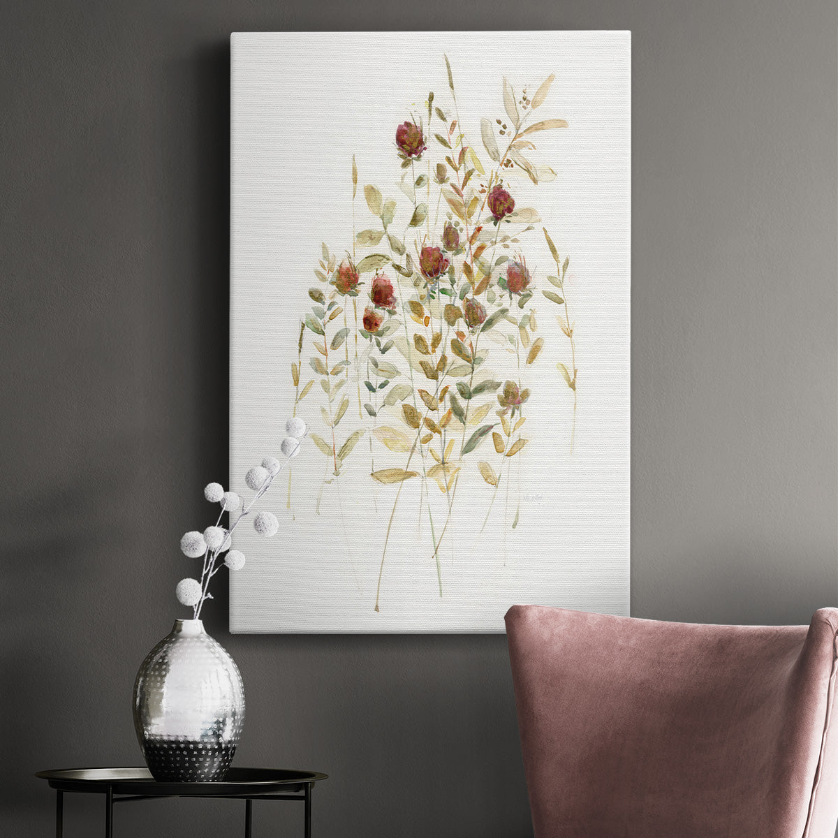 Wildflower Breeze I Premium Gallery Wrapped Canvas - Ready to Hang