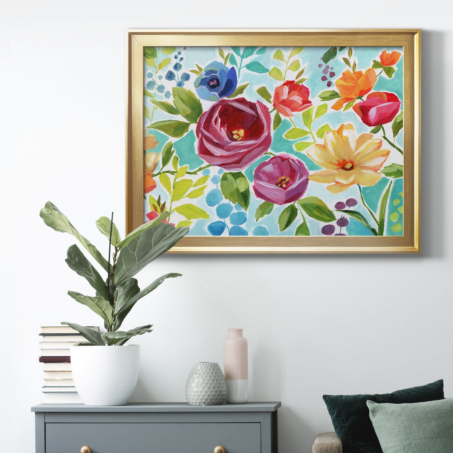 Modern Garden IV Premium Classic Framed Canvas - Ready to Hang