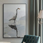 Heron - Framed Premium Gallery Wrapped Canvas L Frame - Ready to Hang