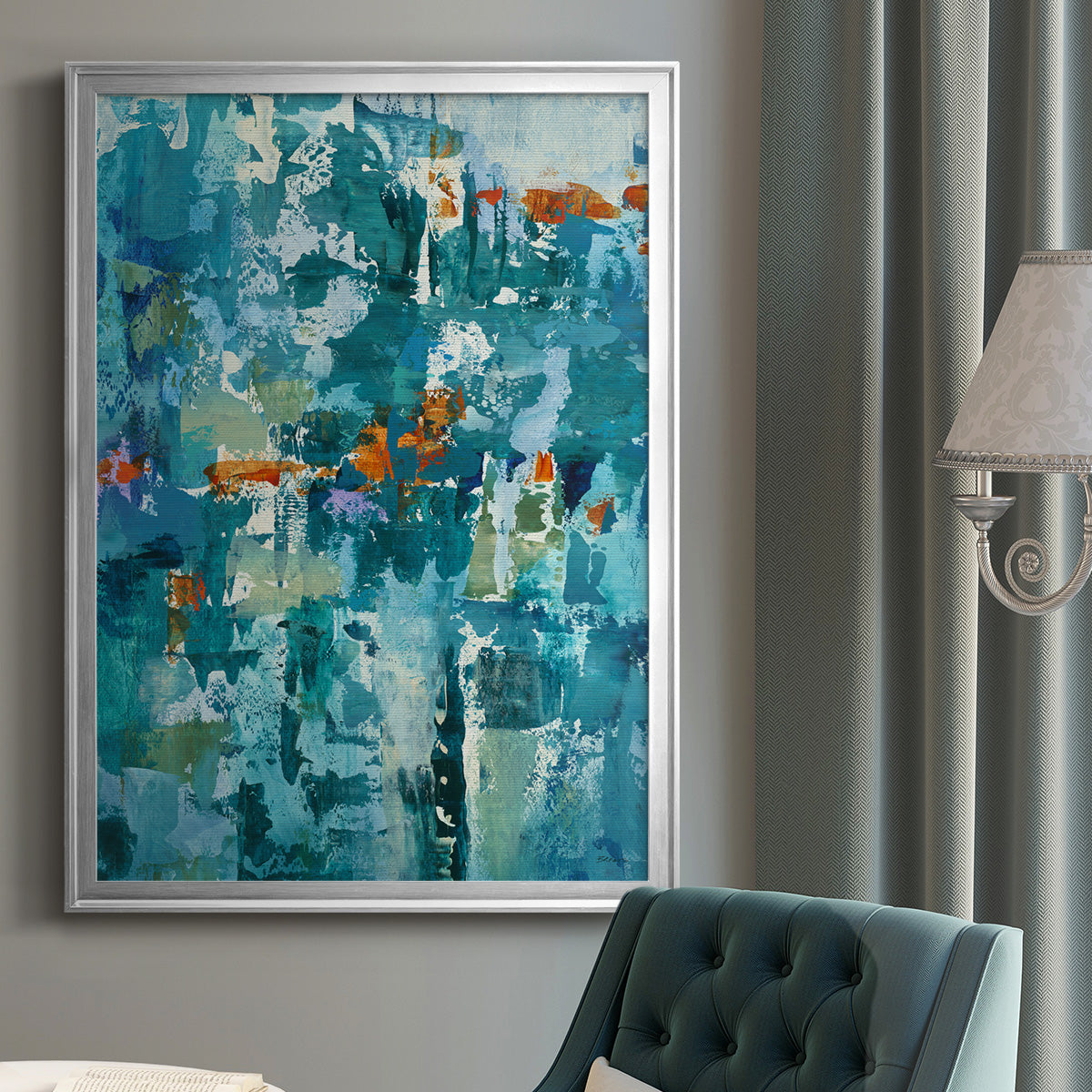 Reticent I - Modern Framed Canvas Print