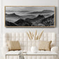 Mountains of the Great Wall - Floater Framed Canvas Print