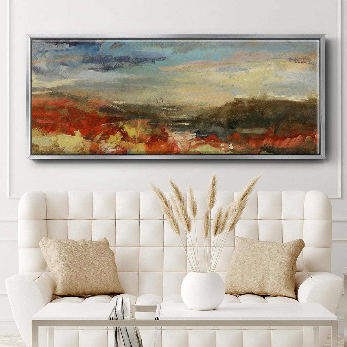 Landscape Study - Floater Framed Canvas Print