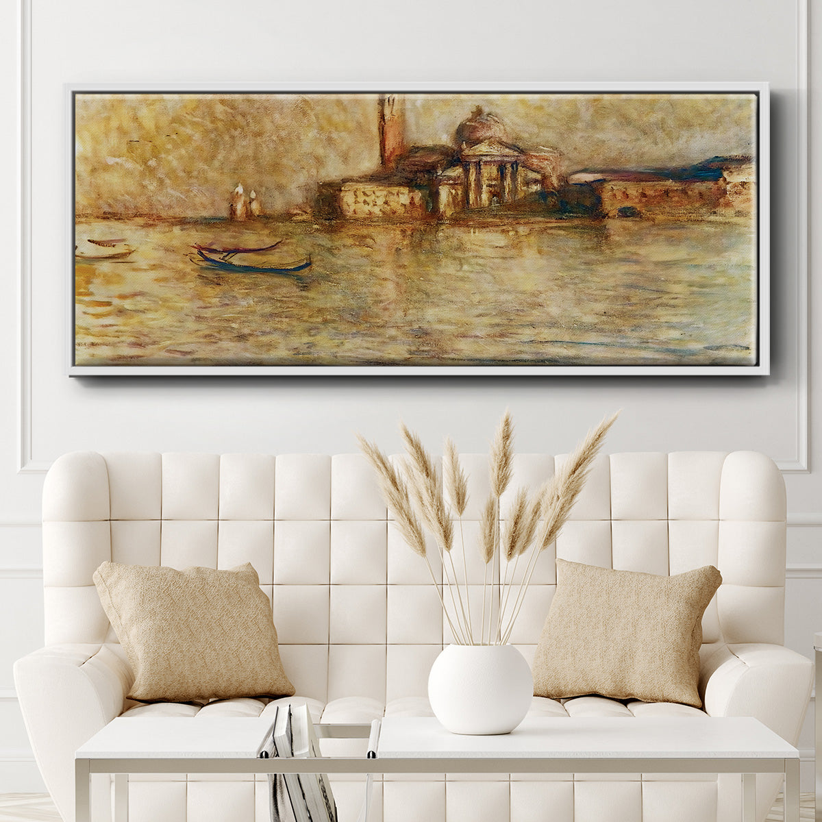 Venice, San Giorgio Maggiore, 1908 - Floater Framed Canvas Print