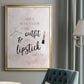 Outfit and Lipstick - Modern Framed Canvas Print