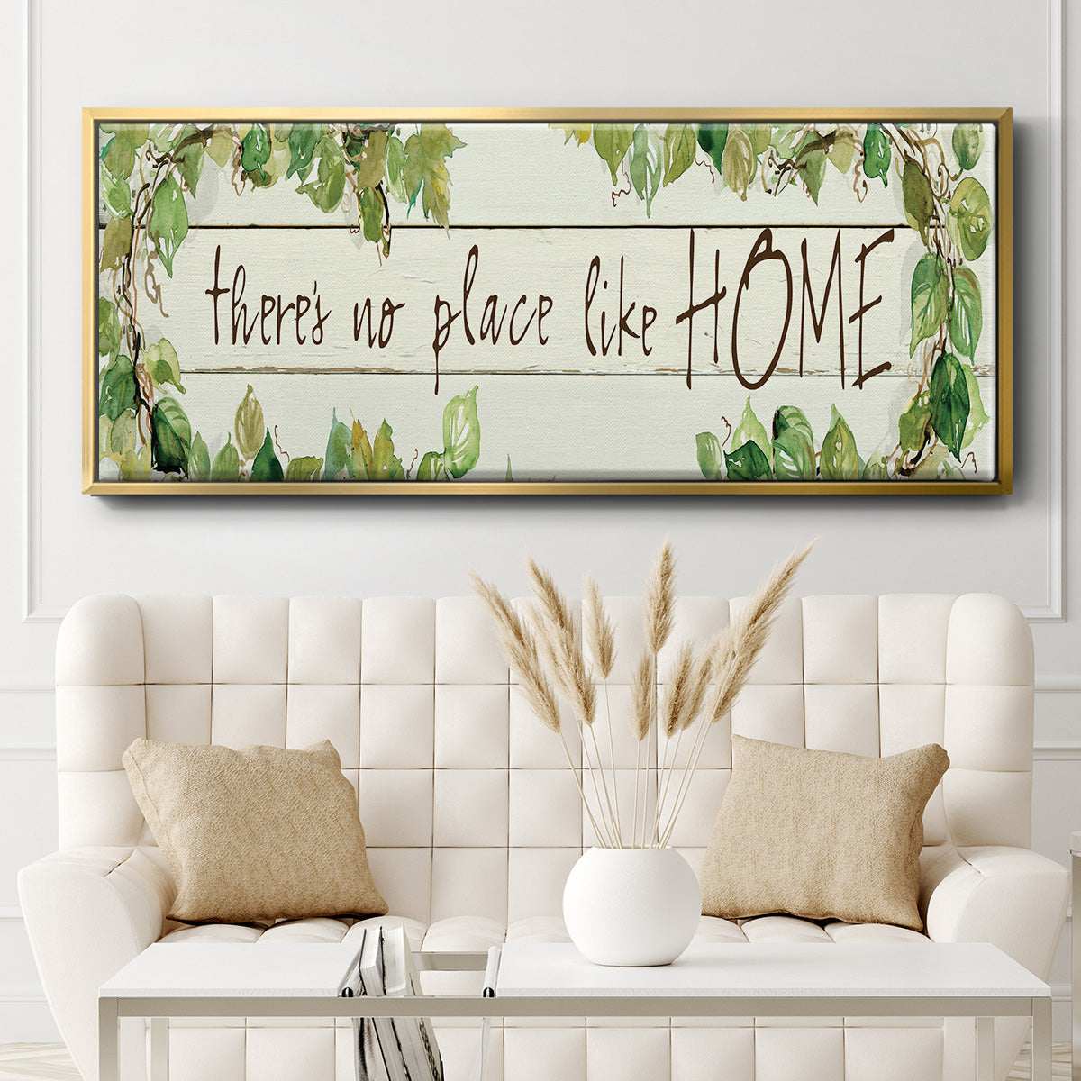 No Place Like Home - Floater Framed Canvas Print