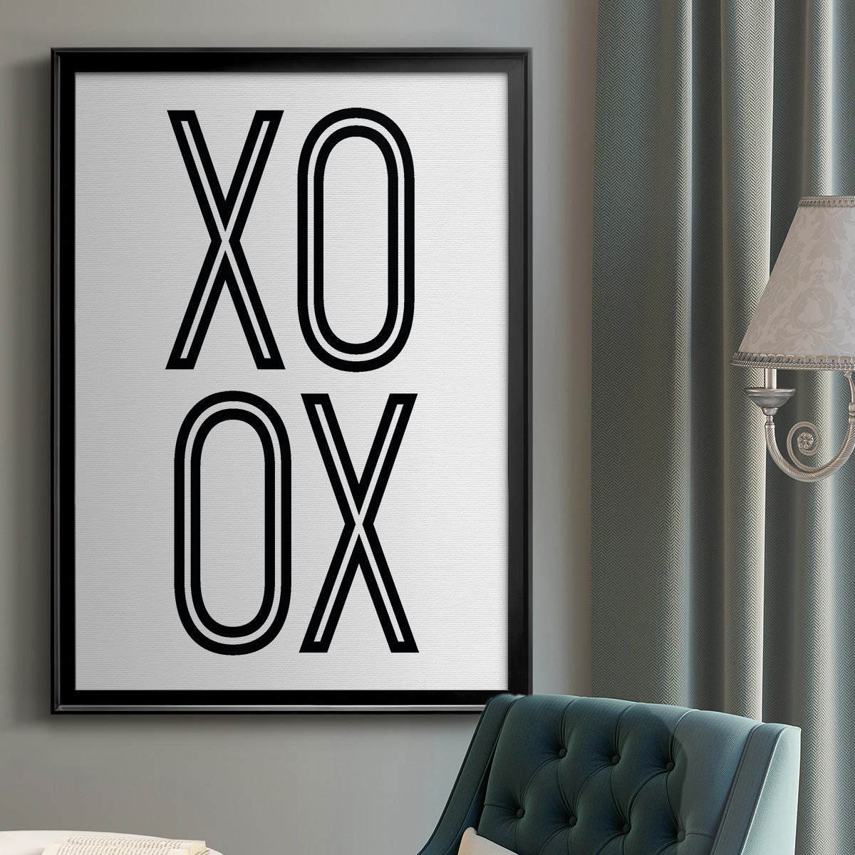 Bold Love I - Modern Framed Canvas Print