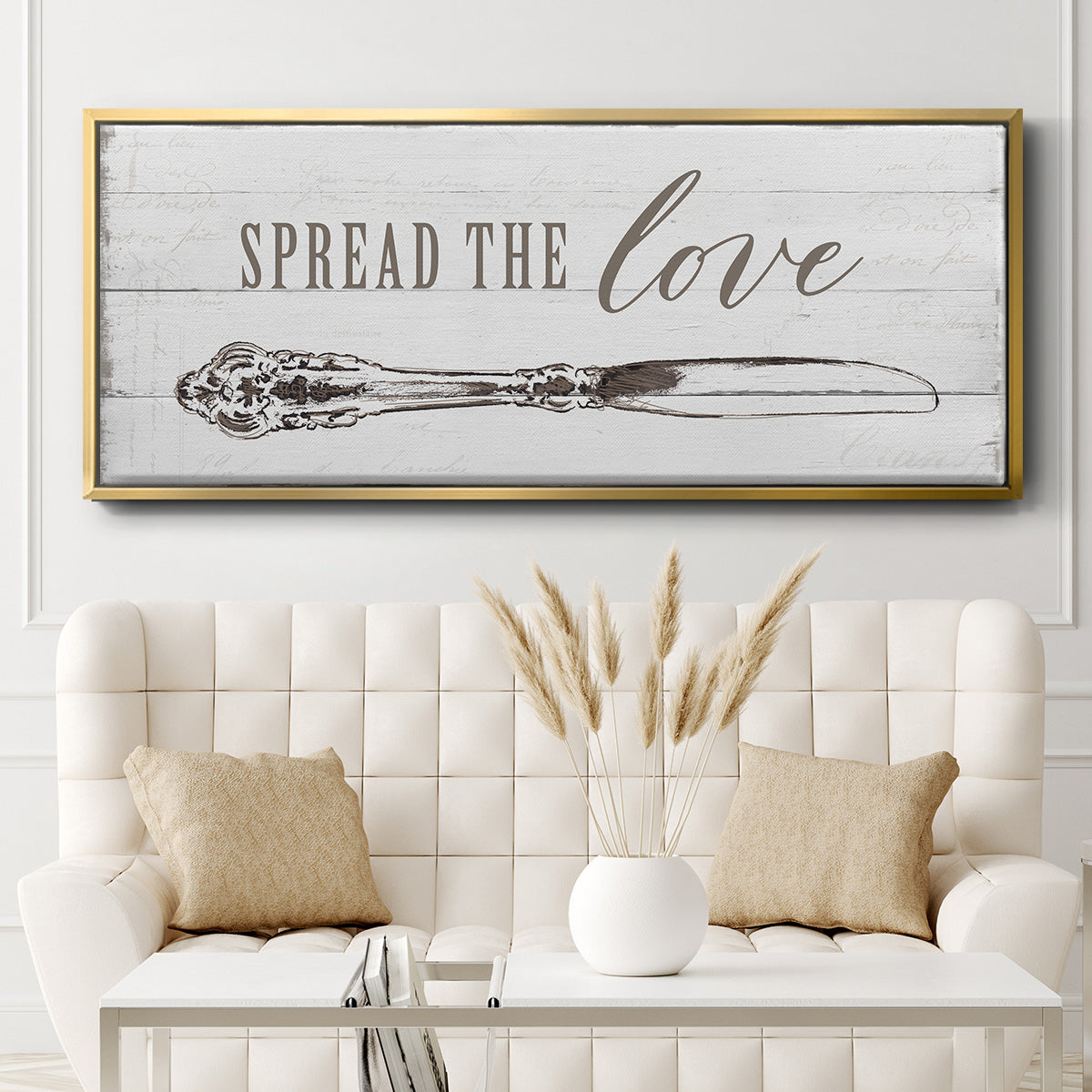 Spread the Love - Floater Framed Canvas Print