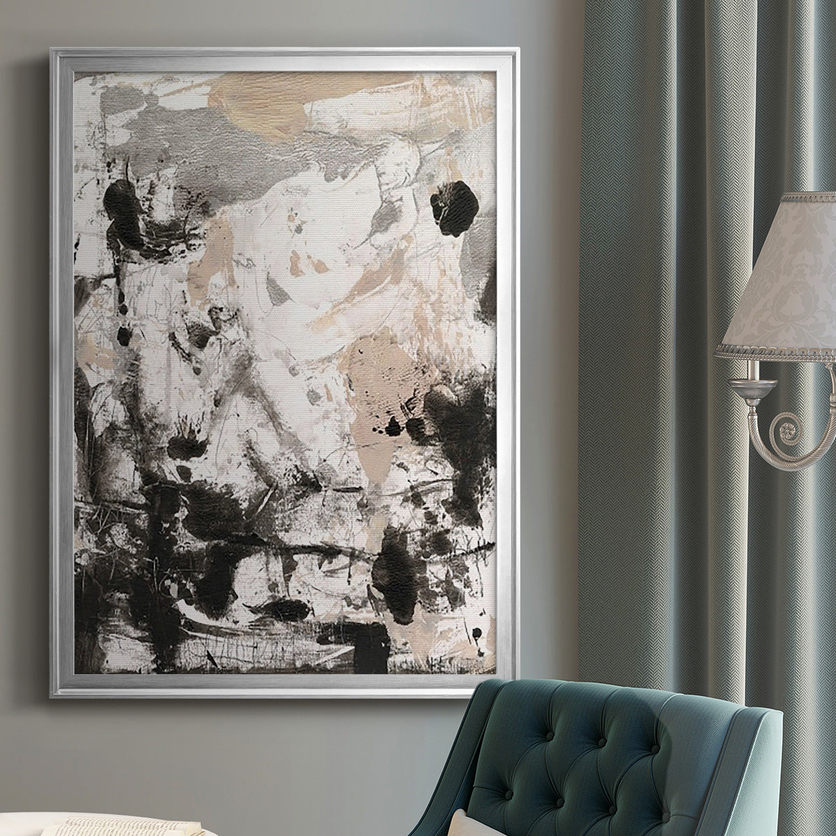 Disarray I - Modern Framed Canvas Print