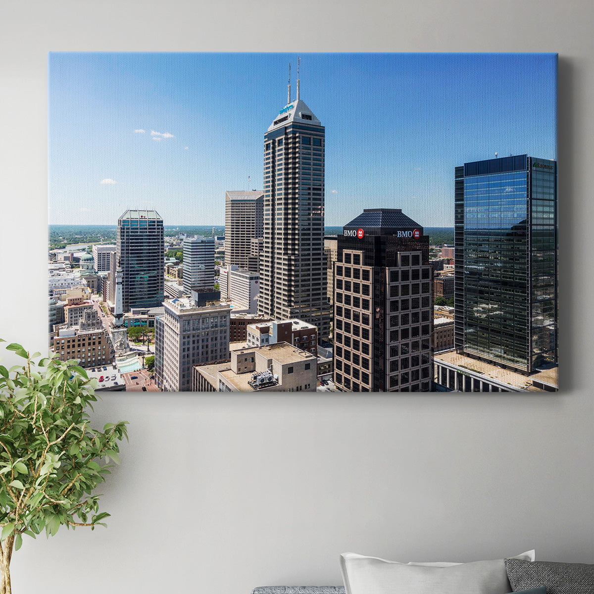 Indianapolis Downtown - Canvas Art Print