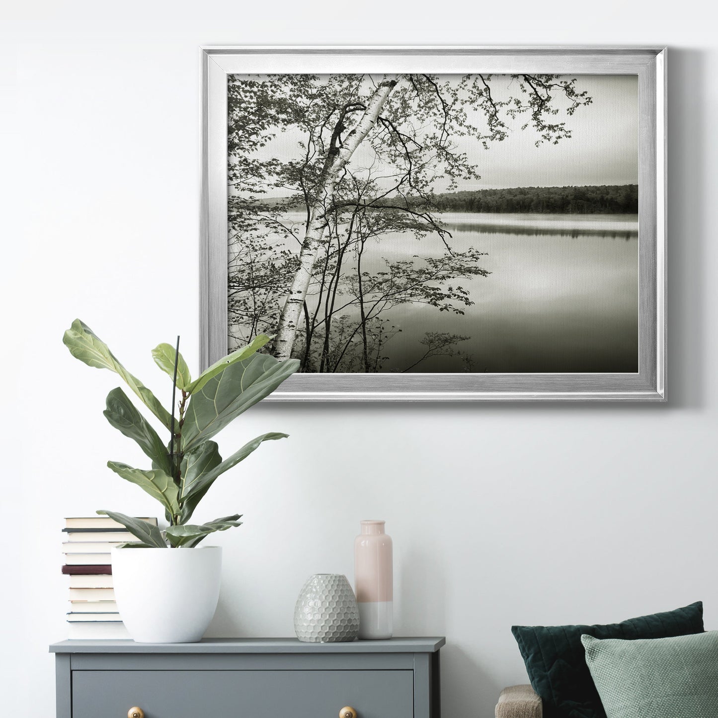 Adirondack Reflections - Modern Framed Canvas Print