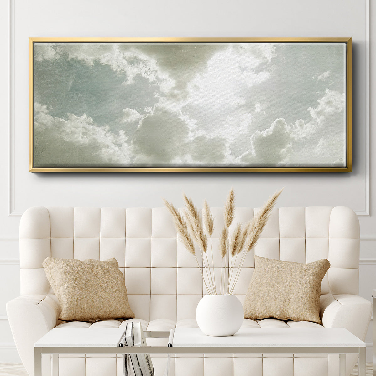 Sky Scrapers II - Floater Framed Canvas Print