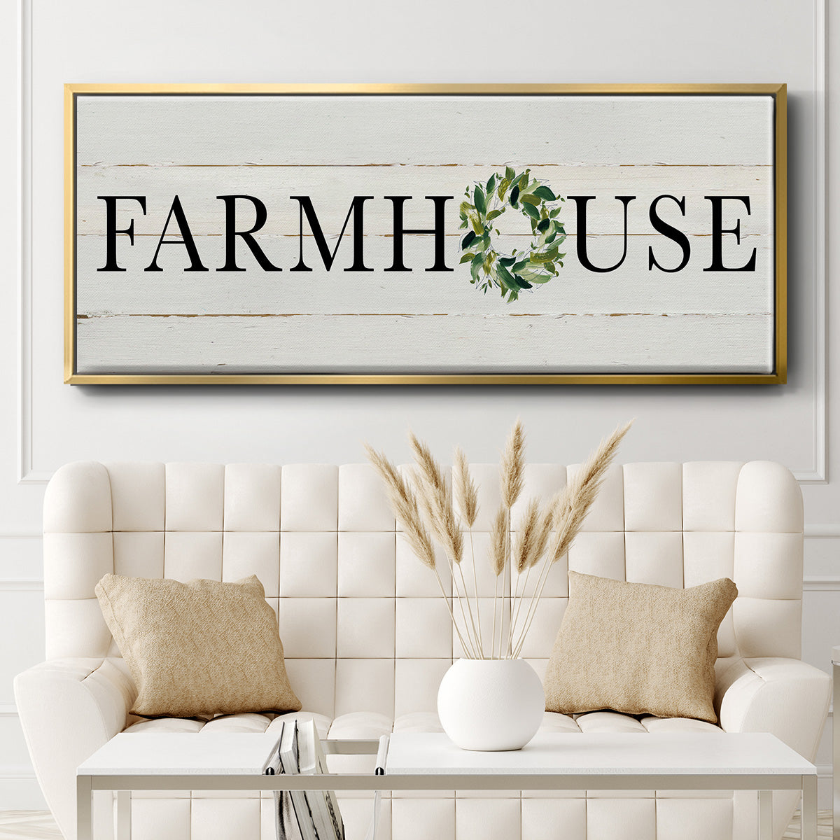 Farmhouse - Floater Framed Canvas Print
