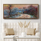Road to Giverny in Winter, Sunset, 1885 - Floater Framed Canvas Print