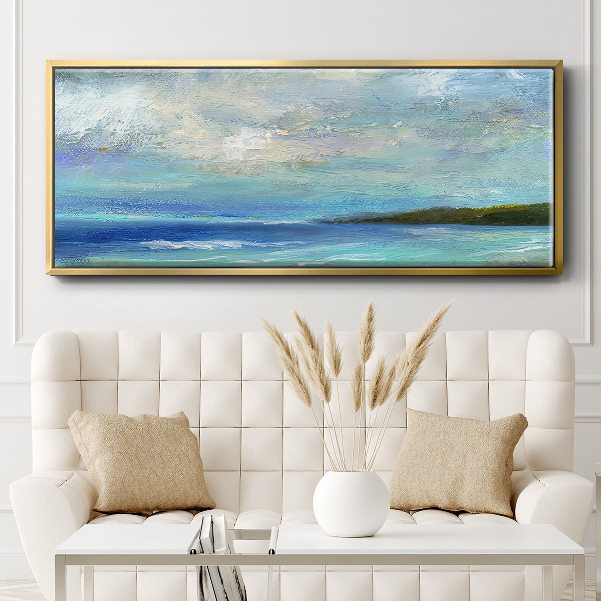 Island Inlet - Floater Framed Canvas Print
