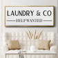 Help Wanted - Floater Framed Canvas Print