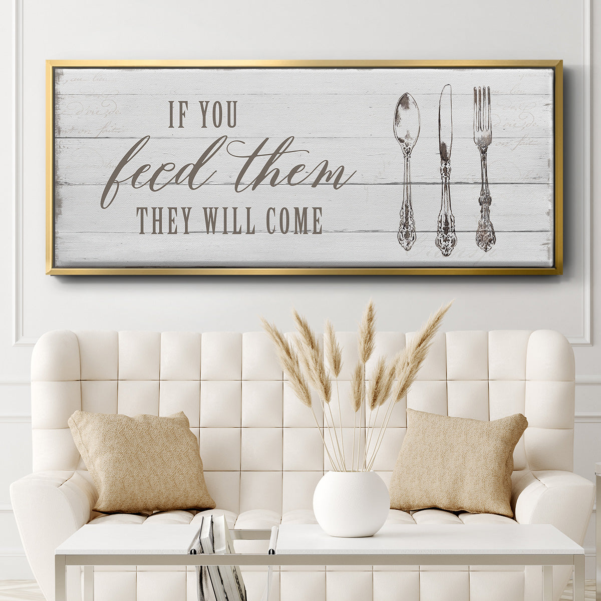 If You Feed Them - Floater Framed Canvas Print
