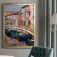 Colorful Canal - Modern Framed Canvas Print